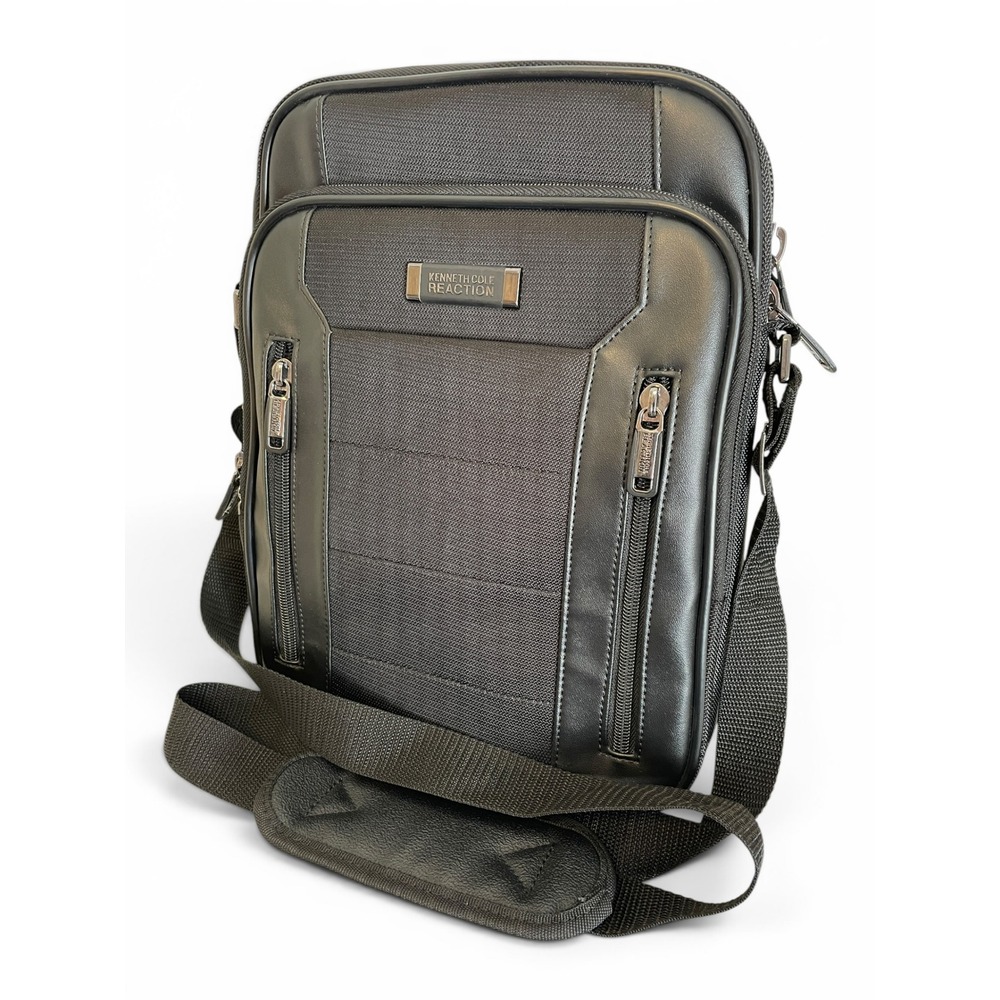 Kenneth Cole Reaction Night Day 12.1 Laptop Crossbody Bag Black Tech Case 538385